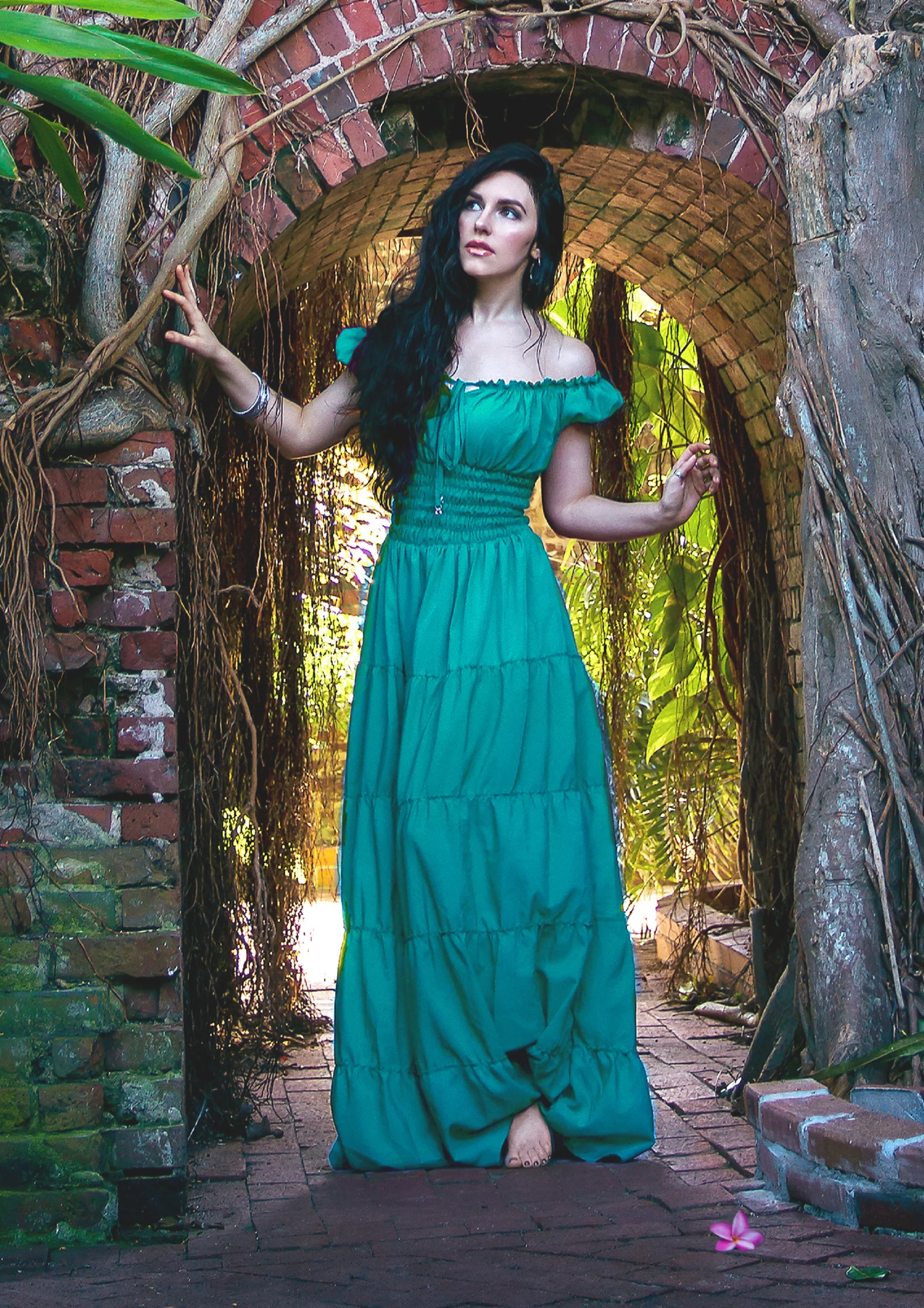 Perfect Hot Weather Renaissance Chemise Bohemian Summer Dress - Image 14