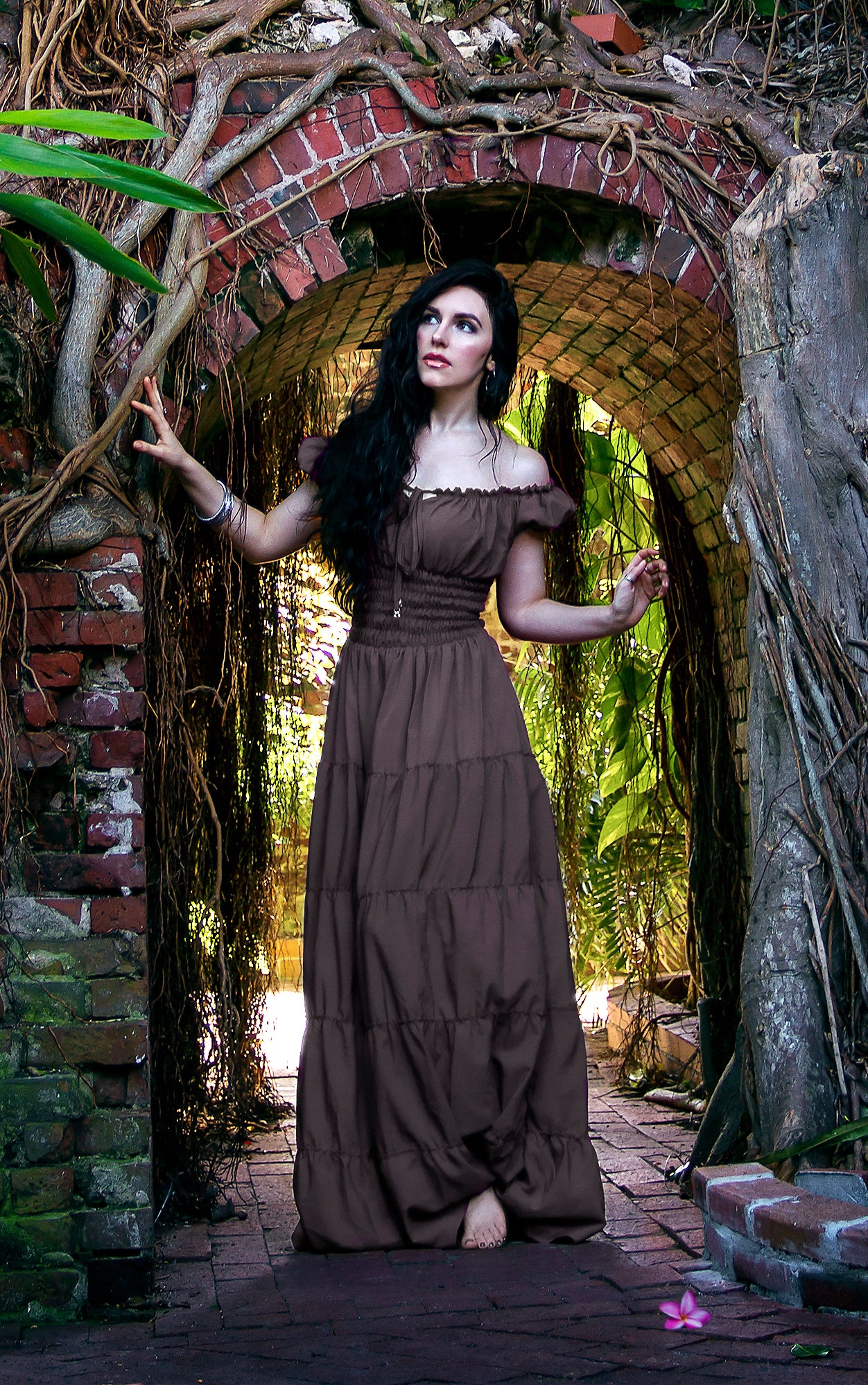 Perfect Hot Weather Renaissance Chemise Bohemian Summer Dress - Image 7