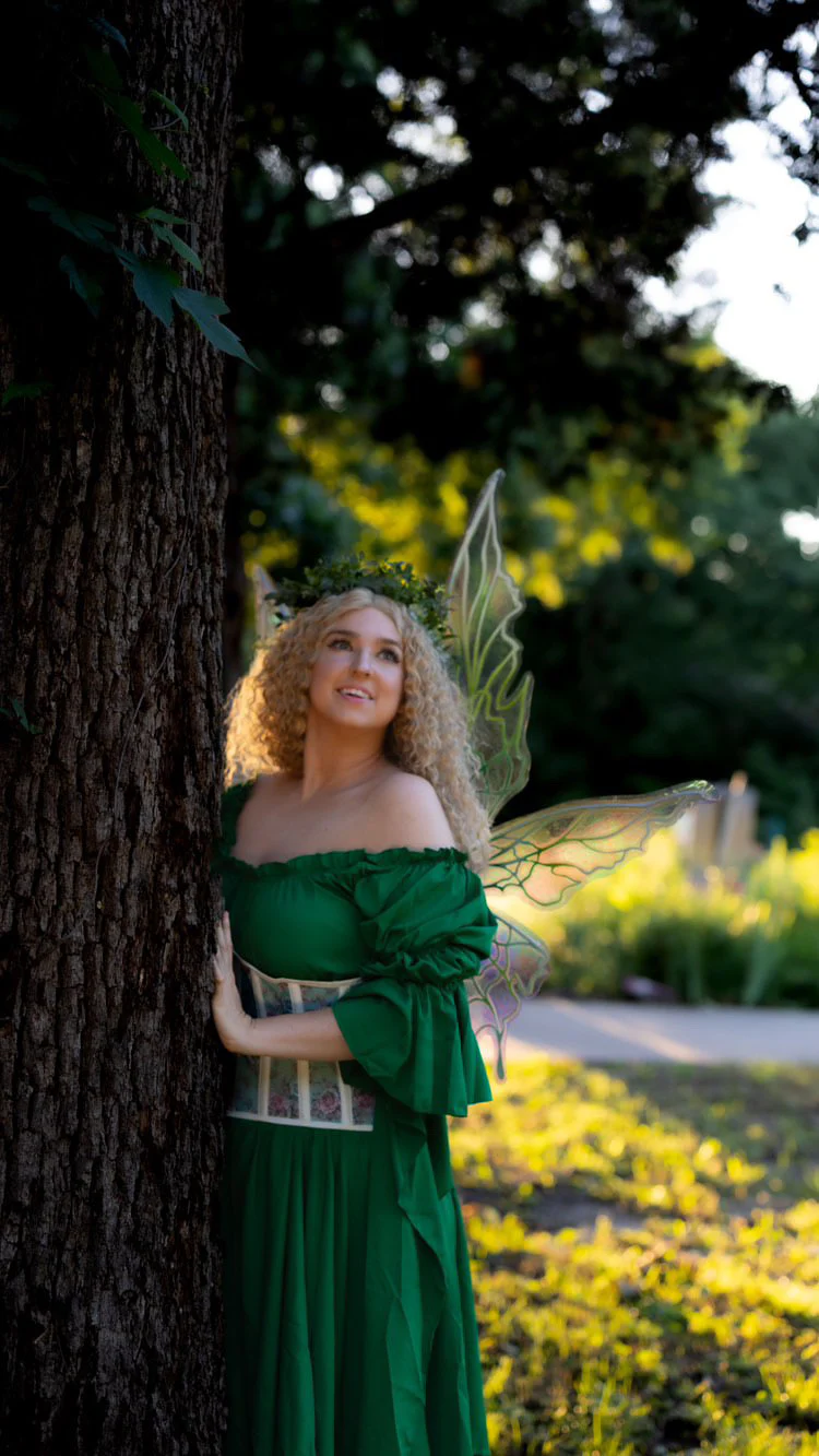 Green Fairy of the Garden Fantasy Faire Corset Costume - Image 6