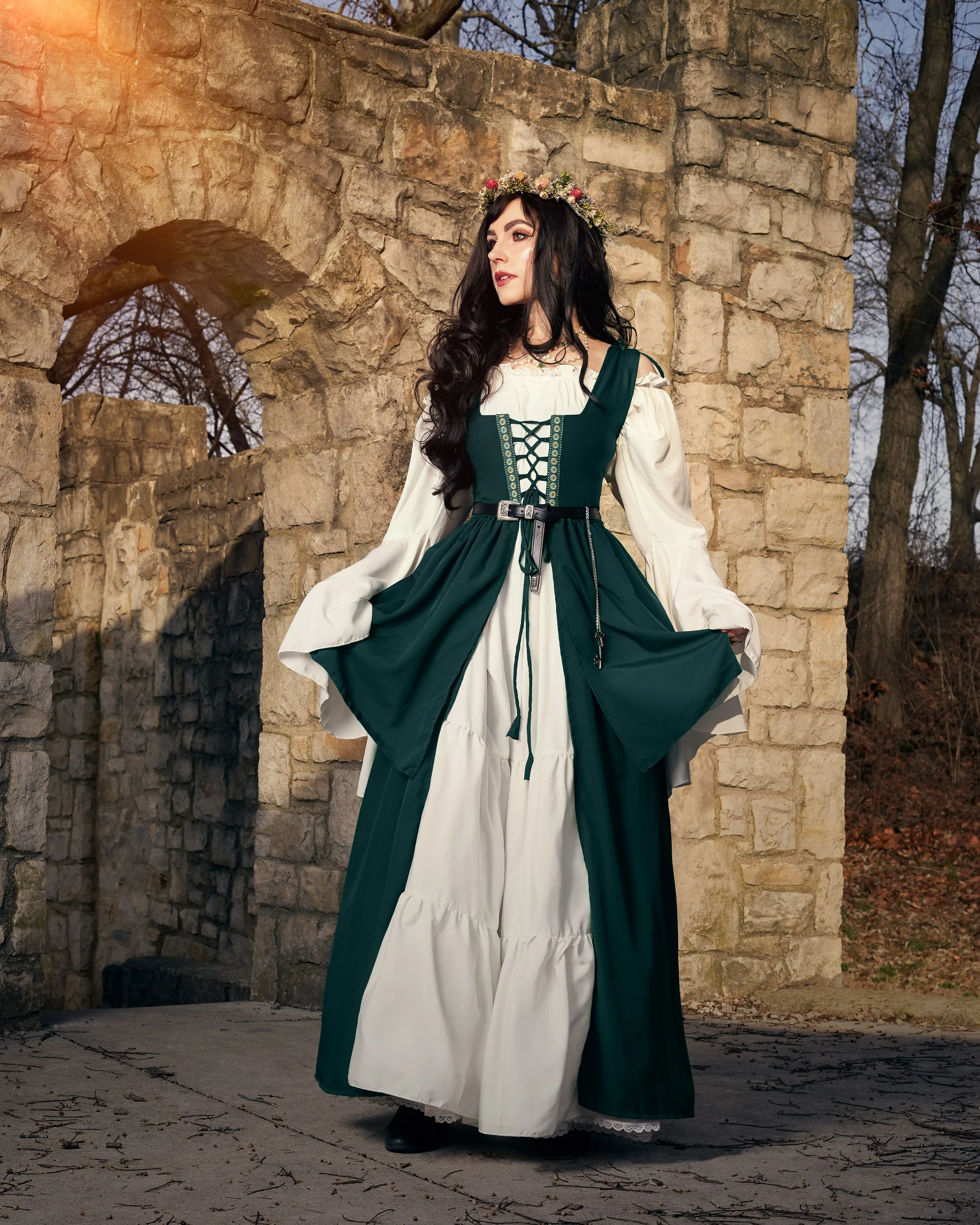 Mythic Layered Medieval Renaissance Faire Costume Set - Image 3