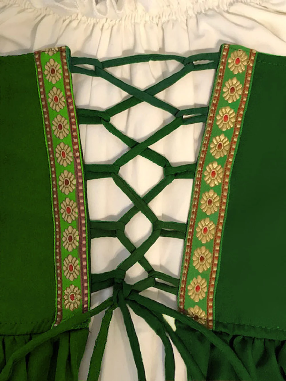 Renaissance Faire Dress Medieval Costume Irish Boho Full Costume - Image 3