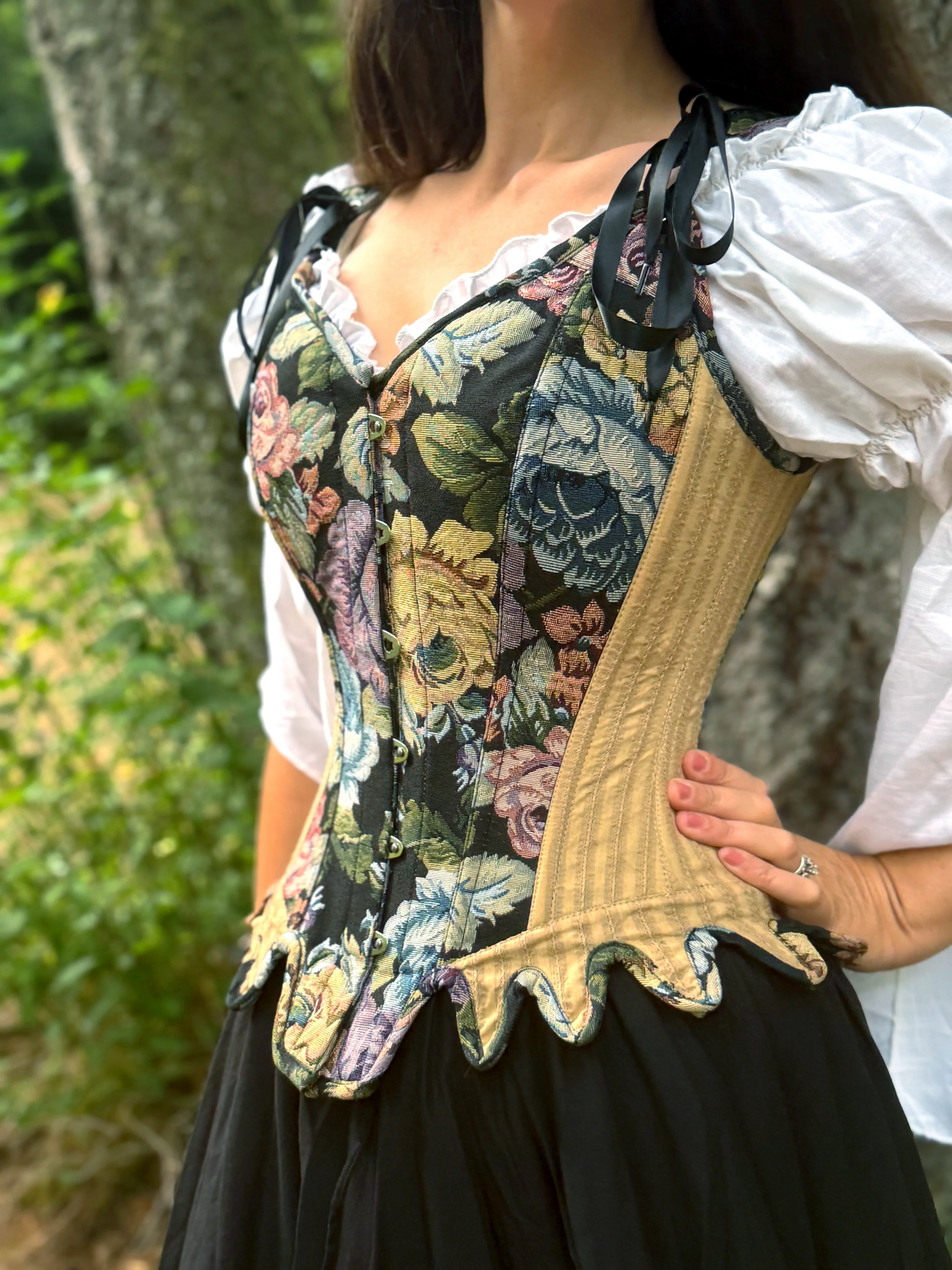 The Scarborough - Women Renaissance Corset - Cotton Skirt - Costume - Medieval Fantasy Cosplay - - Image 4